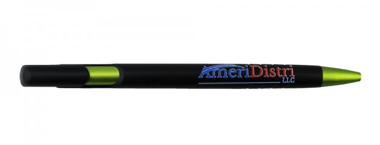Radiant Pen, Black Body, Assorted Colors 12pkg, Custom IMG - Click Image to Close