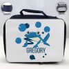 Personalized Frog Theme - Blue School Lunch Box for kids