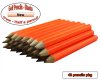 ezpencils - 48 Neon Orange Golf Without Eraser - Blank Pencils