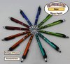 Elegant Tip & Stylus Click - Assorted Colors Body & Spotted Grip