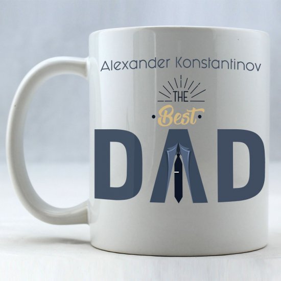 The Best Dad Personalized Coffee Mug - Click Image to Close