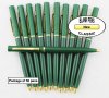 Classic Pens - Green Body with Gold Accents - Blanks - 50pkg