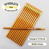 ezpencils - Personalized Metallic Orange Round Pencil - 12 pkg