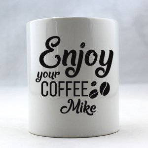 Enjoy Your Coffee Personalized Coffee Mug