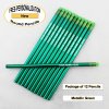 ezpencils - Personalized Metallic Green Round Pencil - 12 pkg