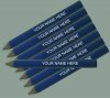 ezpencils - 24 pkg Personalized Hexagon Sea Blue Golf Pencils