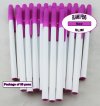 Slim Pen -White Body and Pink Accents- Blanks - 50pkg