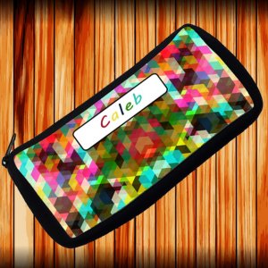 Personalized Abstract Colored Pencil Case - FREE PERSONALIZATION