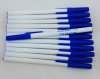 Personalized - Slim Pens - White Body with Blue Cap, Blue Ink