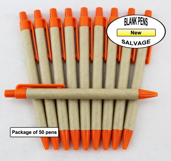 Salvage Pen -Cardboard Body with Yellow Accents-Blanks- 50pkg - Click Image to Close