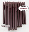 Colored Slim Pen -Brown Body, Cap and Accent- Blanks - 50pkg