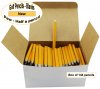 ezpencils -144 Yellow Golf Without Eraser- Blank Pencils