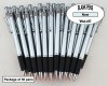 Wave Pens-Silver Body Silver Accents & Black Grip-Blanks-50pkg