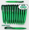 Cyclone Pen -Green Body and Silver Accent- Blanks - 50pkg