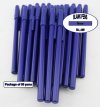 Colored Slim Pen -Blue Body, Cap and Accent- Blanks - 50pkg