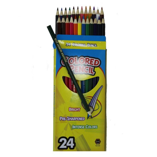 24 Colored Personalized Pencils - Click Image to Close