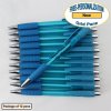 Personalized Grid Pen, Light Blue Body and Accents 12 pkg