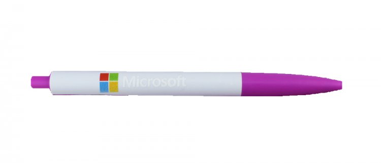 Breeze Pen, White Body, Assorted Colors 12 pkg - Custom Image - Click Image to Close