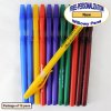 Personalized Willowy Pen, Solid Assorted Body Clear Grip 12 pkg
