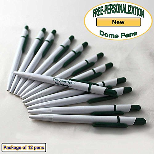 ezpencils - Personalized - Solid White Body with Green Clicker - Click Image to Close