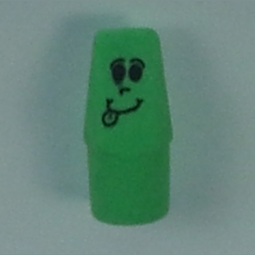 1" Smile Wedge Cap Eraser - 12 pk. - Click Image to Close