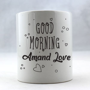 Good Morning Personalized Coffee Mug - Click Image to Close