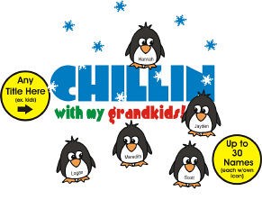 Chillin' Penguin Personalized Winter Coffee Mug - Click Image to Close