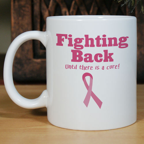 Fighting Back - Breast Cancer Awareness Coffee Mug - Click Image to Close