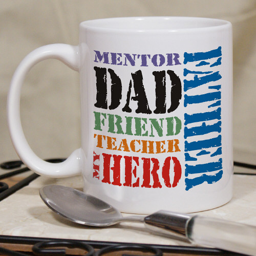 Dad, My Hero Father's Day Coffee Mug - Click Image to Close
