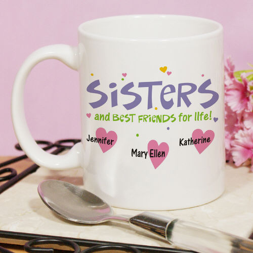 Personalized Sisters Coffee Mug - Click Image to Close