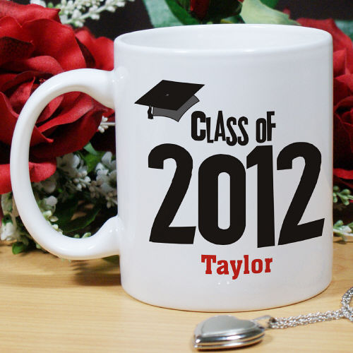 Graduation Cap Class of Graduation Personalized Coffee Mug - Click Image to Close