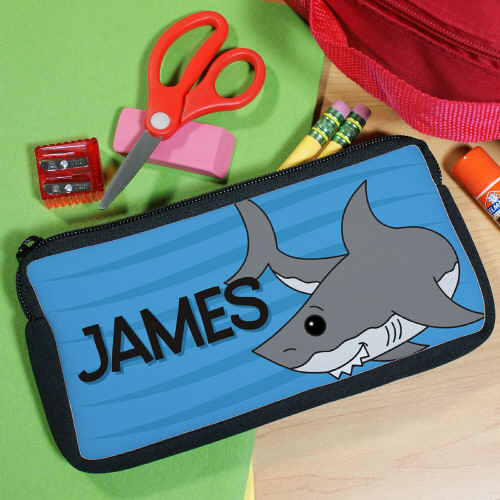 Personalized Shark Pencil Case - Click Image to Close