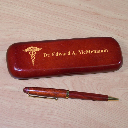 Medical Rosewood Pen Set - Click Image to Close